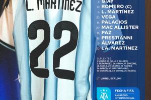 阿根廷vs玻利维亚首发：劳塔罗、小蜘蛛先发，帕斯、麦卡出战