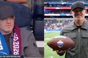 太阳报》独家：鲁尼于热刺主场目睹NFL赛事，却遭遇粉丝冷嘲热讽